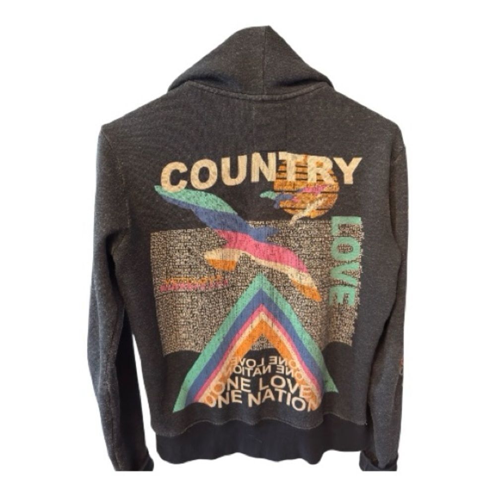 Freecity Black Hoodie with Multicolor Accents - Picture 4 of 6